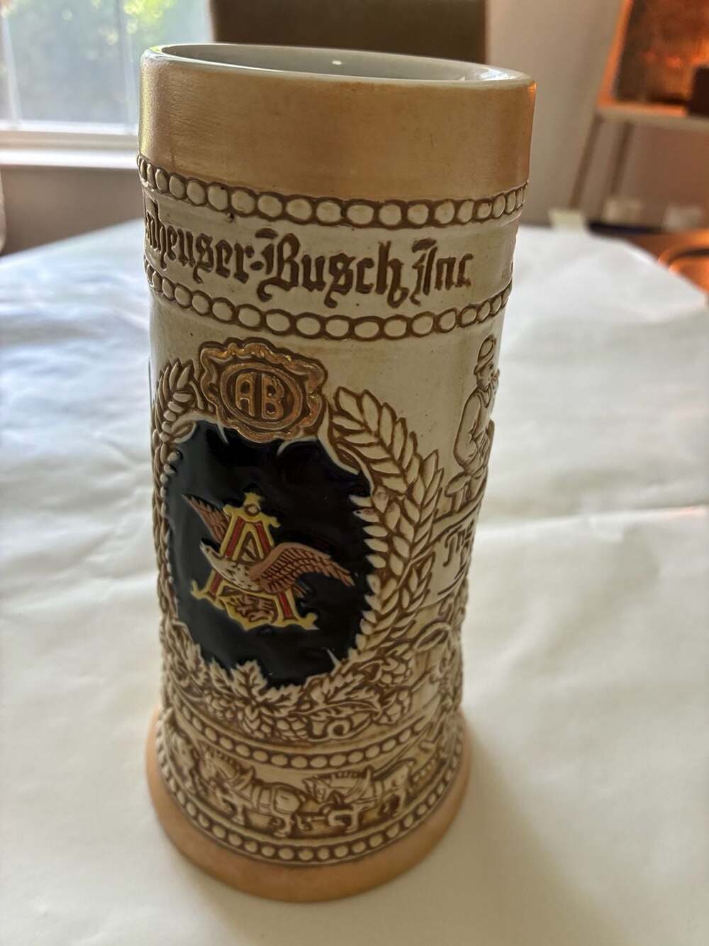 Vintage Anheuser-Busch St. Louis Beer Stein by Ceramarte